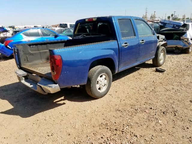 1GCCS138358128417 - 2005 CHEVROLET COLORADO BLUE photo 4