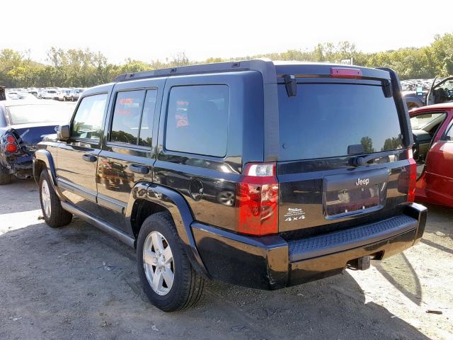 1J8HG48K86C233913 - 2006 JEEP COMMANDER შავი ფოტო 3