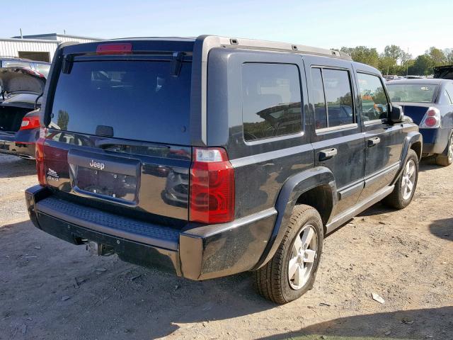 1J8HG48K86C233913 - 2006 JEEP COMMANDER შავი ფოტო 4