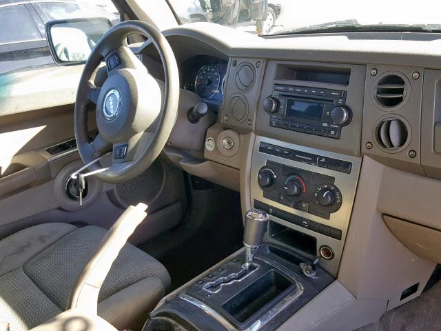 1J8HG48K86C233913 - 2006 JEEP COMMANDER შავი ფოტო 9