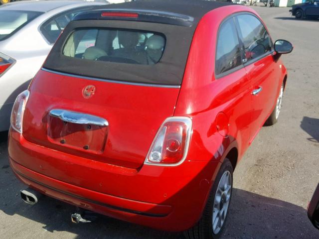 3C3CFFDR3CT111869 - 2012 FIAT 500 POP RED photo 4