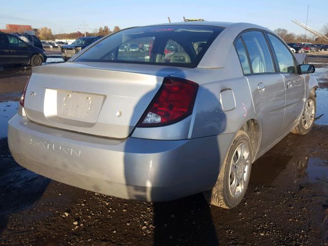1G8AJ52FX4Z213243 - 2004 SATURN ION LEVEL SILVER photo 4