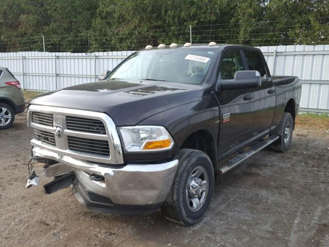 3D7UT2CL6AG183241 - 2010 DODGE RAM 2500 BLACK photo 2