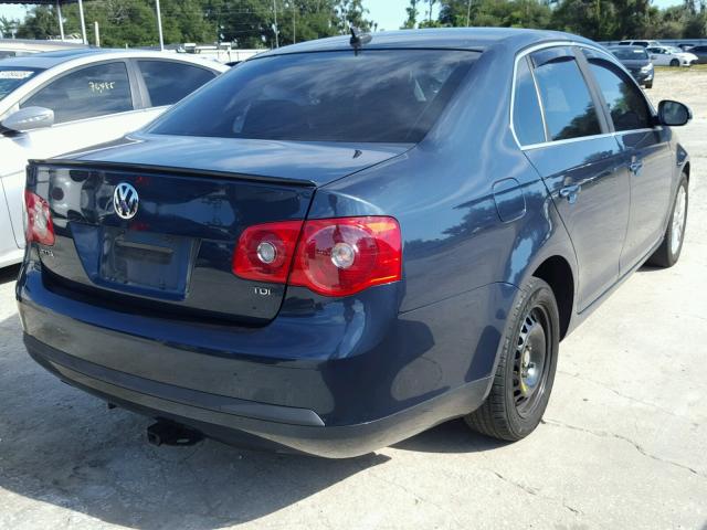 3VWCT81K16M852802 - 2006 VOLKSWAGEN JETTA TDI BLUE photo 4