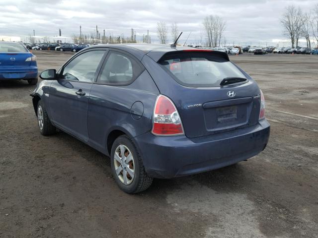 KMHCN35C89U144013 - 2009 HYUNDAI ACCENT SE CHARCOAL photo 3