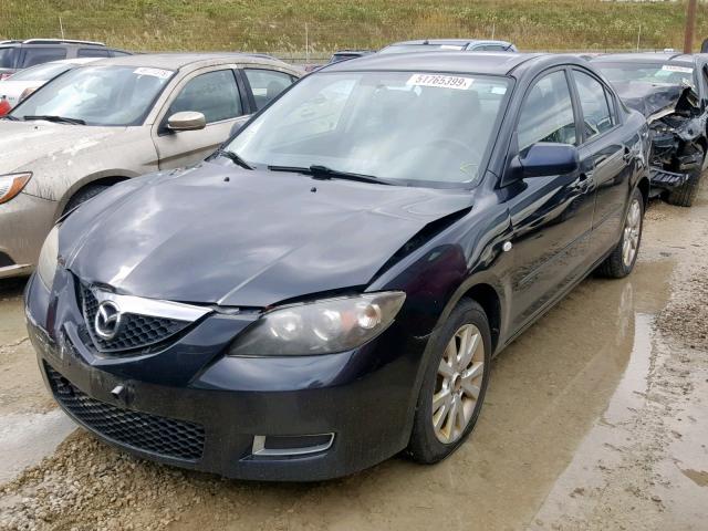 JM1BK32F181835391 - 2008 MAZDA 3 I BLACK photo 2