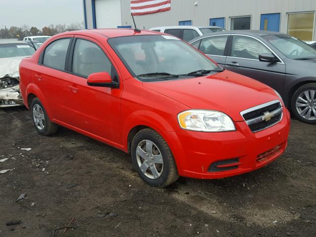 KL1TD5DE7AB114157 - 2010 CHEVROLET AVEO LS RED photo 1