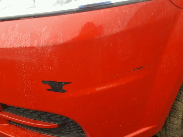 KL1TD5DE7AB114157 - 2010 CHEVROLET AVEO LS RED photo 9