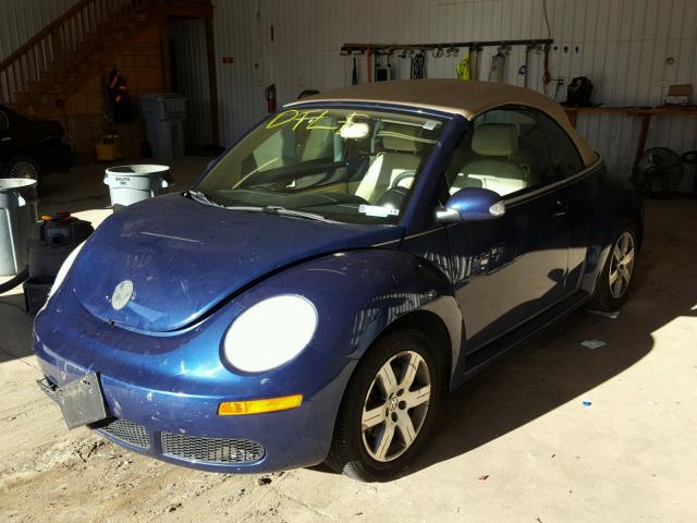 3VWRF31Y46M328066 - 2006 VOLKSWAGEN NEW BEETLE BLUE photo 2