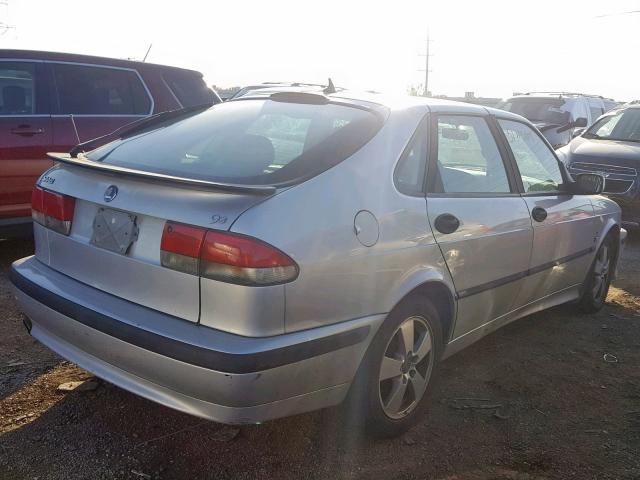 YS3DF55KX27015079 - 2002 SAAB 9-3 SE SILVER photo 4