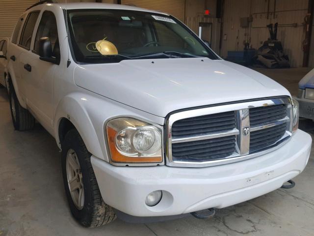 1D4HB48D64F210474 - 2004 DODGE DURANGO SL WHITE photo 1