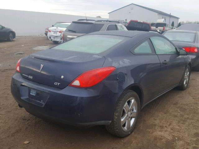 1G2ZH17N584113328 - 2008 PONTIAC G6 GT BLUE photo 4