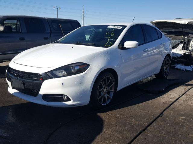 1C3CDFBA1DD295655 - 2013 DODGE DART SXT WHITE photo 2