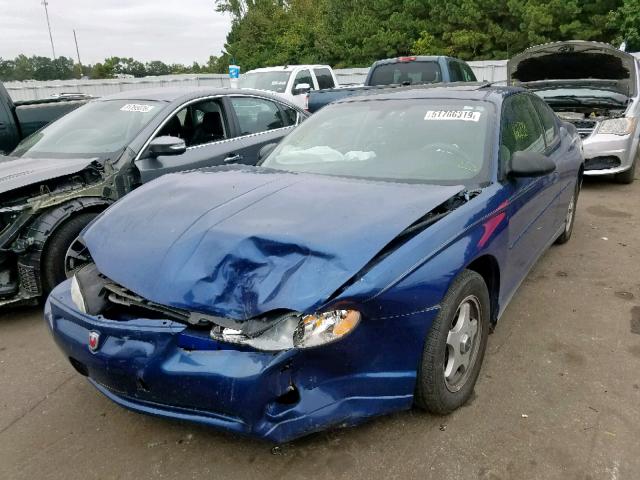 2G1WW12E349401554 - 2004 CHEVROLET MONTE CARL ლურჯი ფოტო 2