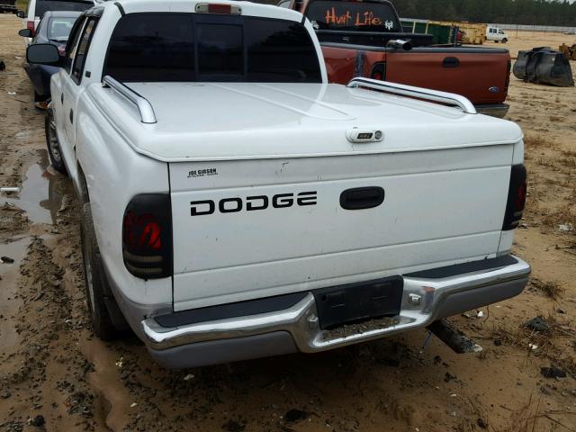 1B7HL2AN71S228700 - 2001 DODGE DAKOTA QUA WHITE photo 3