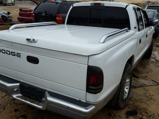 1B7HL2AN71S228700 - 2001 DODGE DAKOTA QUA WHITE photo 4