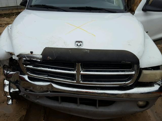 1B7HL2AN71S228700 - 2001 DODGE DAKOTA QUA WHITE photo 7