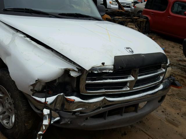 1B7HL2AN71S228700 - 2001 DODGE DAKOTA QUA WHITE photo 9