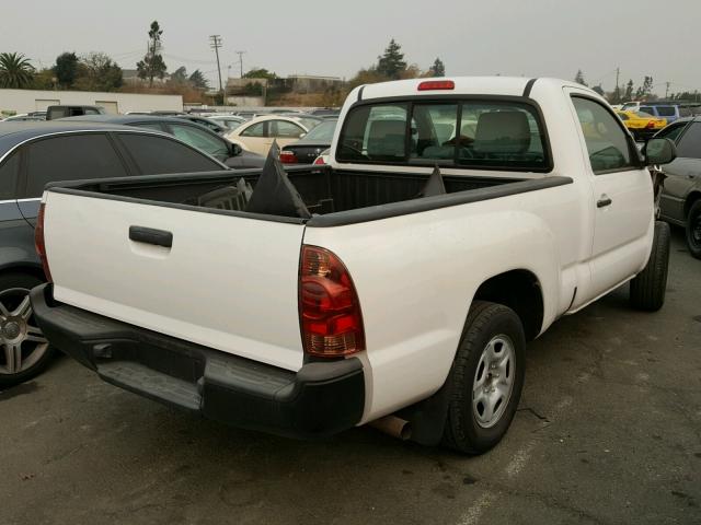 5TFNX4CN8DX020848 - 2013 TOYOTA TACOMA WHITE photo 4