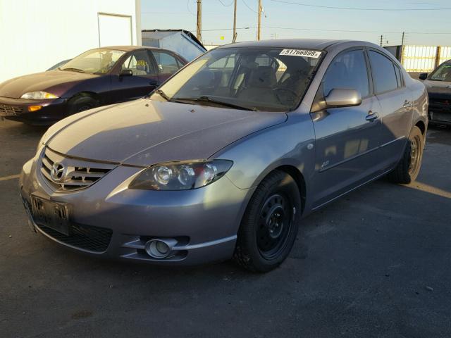 JM1BK123241201656 - 2004 MAZDA 3 S SILVER photo 2