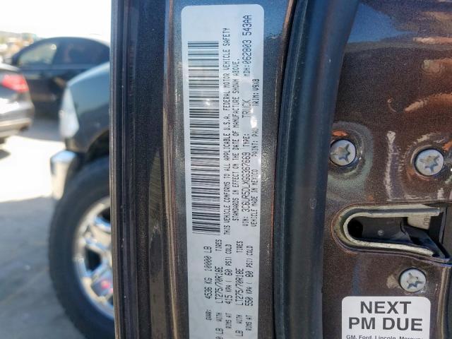 3C6UR5DLXGG367669 - 2016 RAM 2500 SLT 石墨色 照片 10