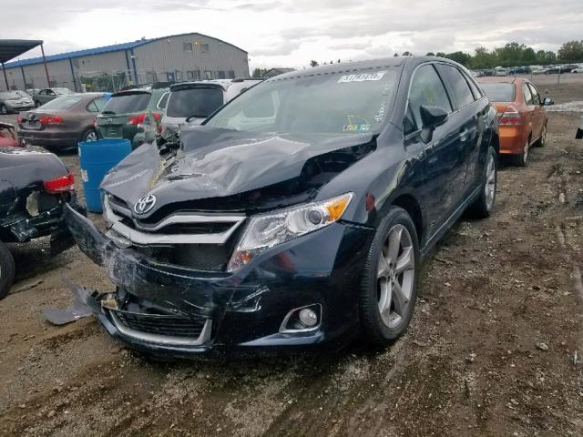 4T3BK3BB3DU081774 - 2013 TOYOTA VENZA LE BLACK photo 2