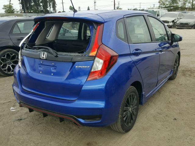 3HGGK5G63JM710204 - 2018 HONDA FIT SPORT ლურჯი ფოტო 4