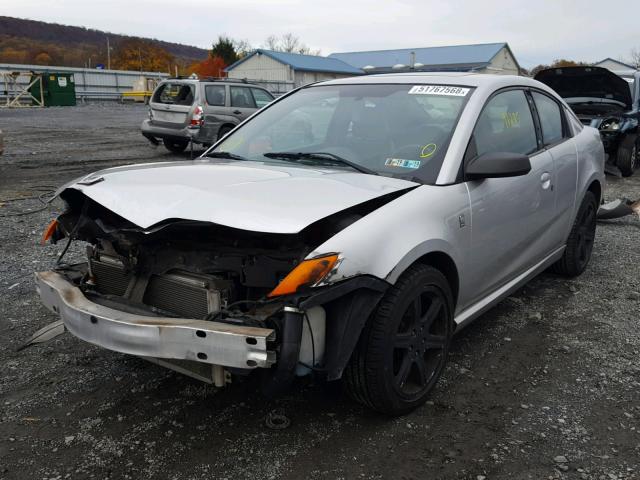 1G8AY12PX4Z226877 - 2004 SATURN ION REDLIN SILVER photo 2