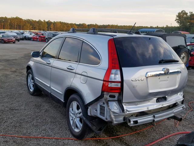 5J6RE3H70BL054003 - 2011 HONDA CR-V EXL SILVER photo 3