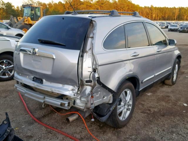 5J6RE3H70BL054003 - 2011 HONDA CR-V EXL SILVER photo 4