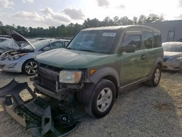 5J6YH28513L022321 - 2003 HONDA ELEMENT EX GREEN photo 2