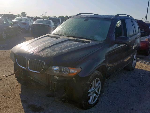 5UXFA13506LY35039 - 2006 BMW X5 3.0I BLACK photo 2