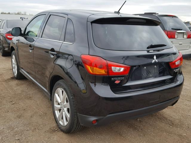 4A4AR4AU7FE016042 - 2015 MITSUBISHI OUTLANDER BLACK photo 3