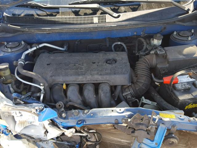 5Y2SL658X7Z420999 - 2007 PONTIAC VIBE BLUE photo 7