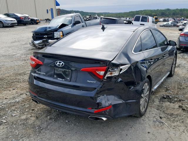 5NPE34AF0FH091550 - 2015 HYUNDAI SONATA SPO BLACK photo 4