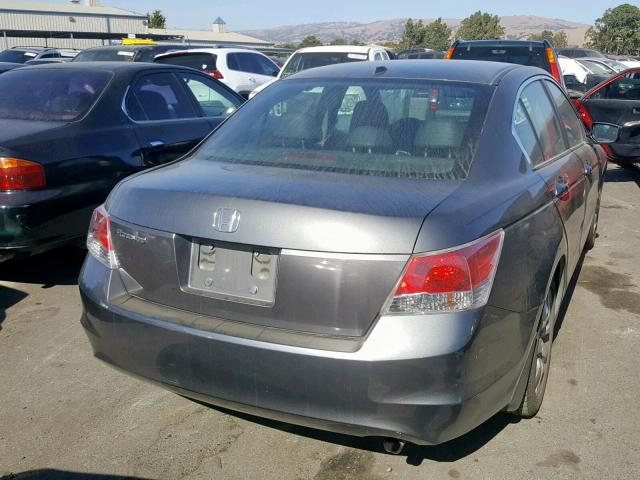 1HGCP26889A024587 - 2009 HONDA ACCORD EXL GRAY photo 4