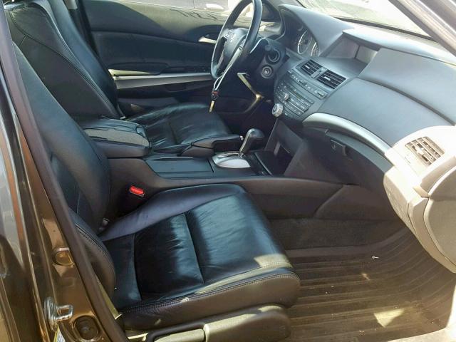 1HGCP26889A024587 - 2009 HONDA ACCORD EXL GRAY photo 5