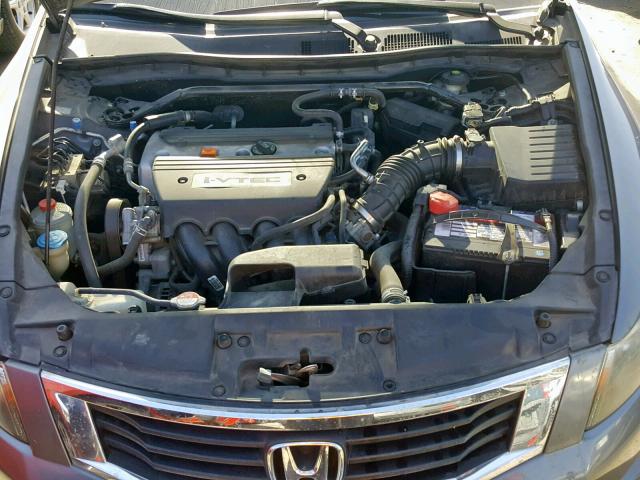 1HGCP26889A024587 - 2009 HONDA ACCORD EXL GRAY photo 7