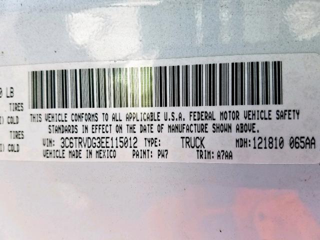 3C6TRVDG3EE115012 - 2014 RAM PROMASTER Ağ foto 10