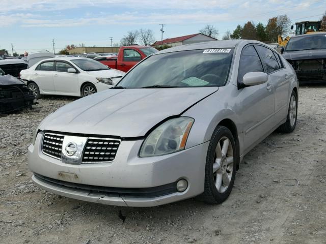 1N4BA41E84C842022 - 2004 NISSAN MAXIMA SE SILVER photo 2