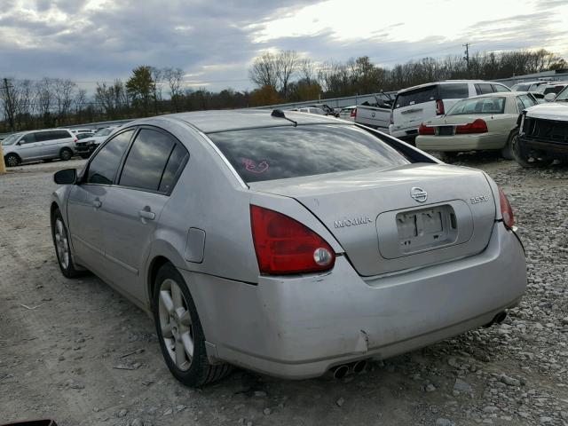 1N4BA41E84C842022 - 2004 NISSAN MAXIMA SE SILVER photo 3