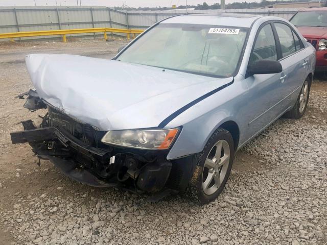 5NPET46CX7H193857 - 2007 HYUNDAI SONATA GLS BLUE photo 2