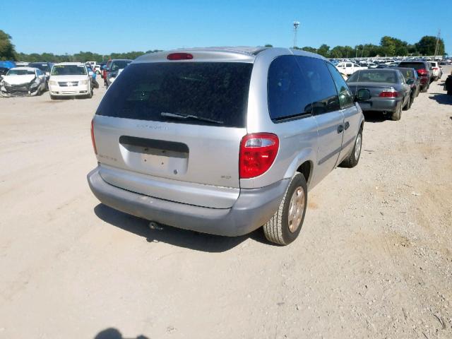 1D4GP25333B240373 - 2003 DODGE CARAVAN SE SILVER photo 4