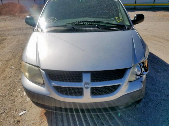 1D4GP25333B240373 - 2003 DODGE CARAVAN SE SILVER photo 7