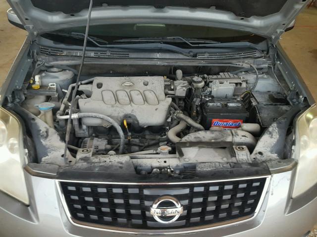 3N1AB61E88L614050 - 2008 NISSAN SENTRA 2.0 SILVER photo 7