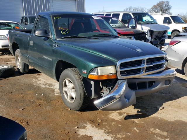 1B7FL26X7XS109314 - 1999 DODGE DAKOTA GREEN photo 1