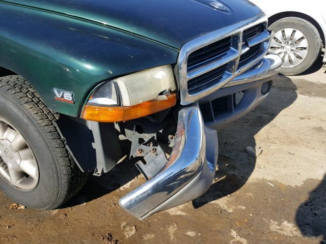 1B7FL26X7XS109314 - 1999 DODGE DAKOTA GREEN photo 9