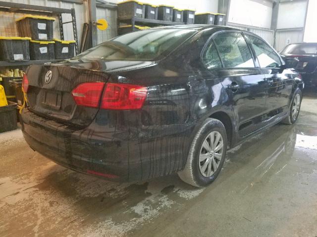 3VW2K7AJ9DM266751 - 2013 VOLKSWAGEN JETTA BASE 黑色 照片 4