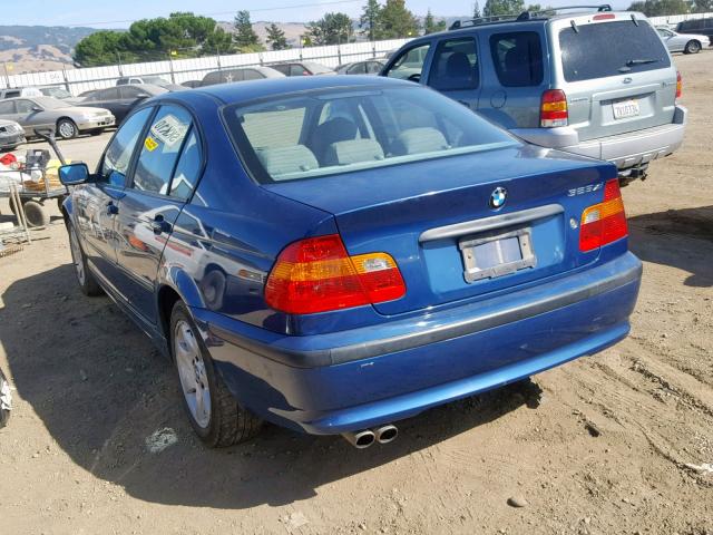 WBAEU33453PH90109 - 2003 BMW 325 XI BLUE photo 3