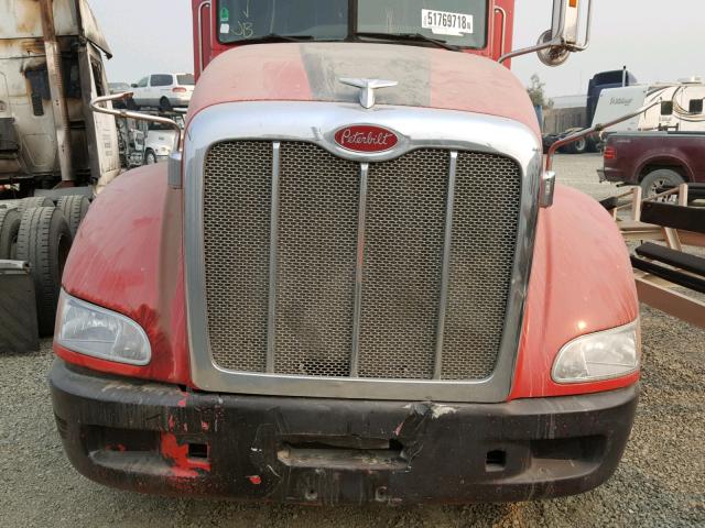 1XPHDU9X28D764711 - 2008 PETERBILT 386 RED photo 7